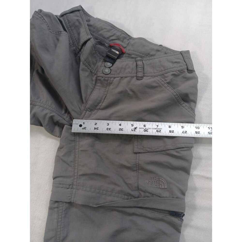 North Face Convertible Cargo Pants Womens 2 Gray Hiking Outdoors Trail - Picture 14 of 15
